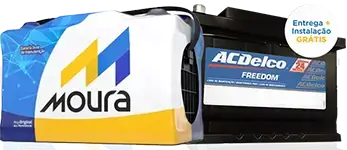 bateria moura e acdelco